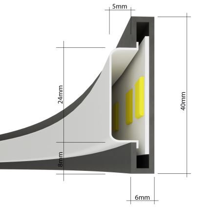 Thoro TH.248 - Suspension filaire RIO LED/50W/230V CRI 90 3000K d. 78 cm doré