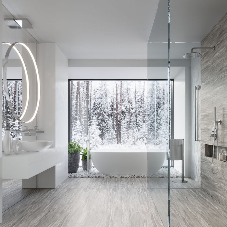 Thoro TH.249 - LED Hanglamp aan een koord RIO LED/50W/230V CRI 90 4000K diameter 78 cm glanzend chroom
