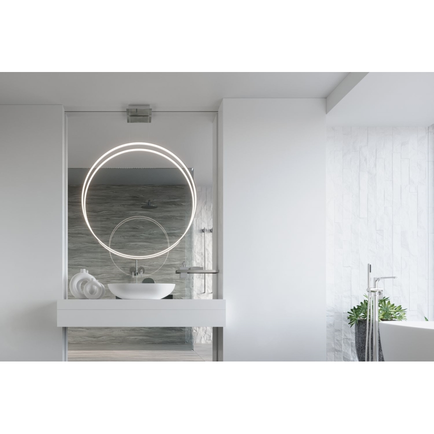 Thoro TH.249 - LED Hanglamp aan een koord RIO LED/50W/230V CRI 90 4000K diameter 78 cm glanzend chroom
