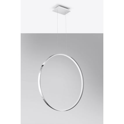 Thoro TH.249 - LED Hanglamp aan een koord RIO LED/50W/230V CRI 90 4000K diameter 78 cm glanzend chroom