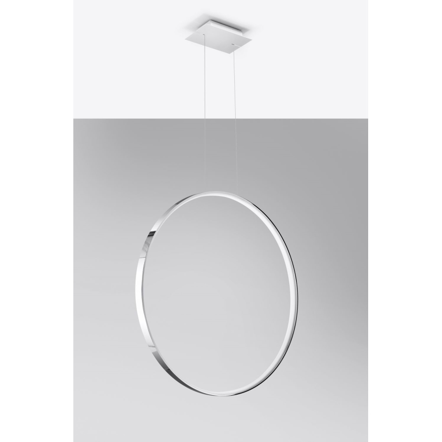 Thoro TH.249 - LED Hanglamp aan een koord RIO LED/50W/230V CRI 90 4000K diameter 78 cm glanzend chroom