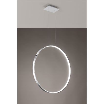 Thoro TH.249 - LED Hanglamp aan een koord RIO LED/50W/230V CRI 90 4000K diameter 78 cm glanzend chroom