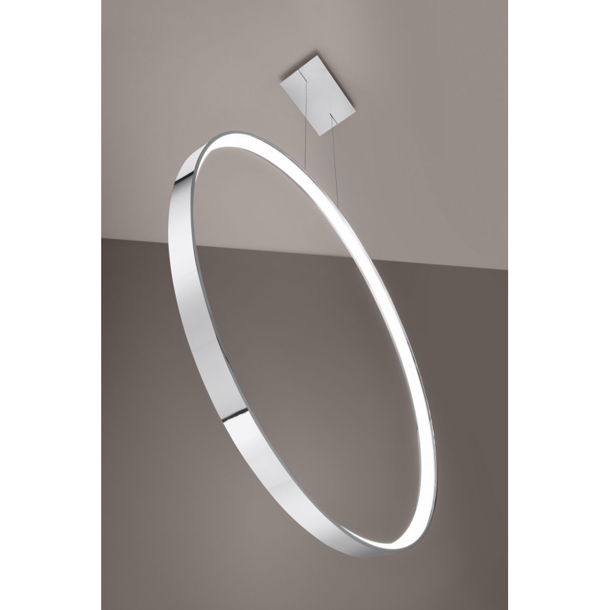 Thoro TH.249 - LED Hanglamp aan een koord RIO LED/50W/230V CRI 90 4000K diameter 78 cm glanzend chroom