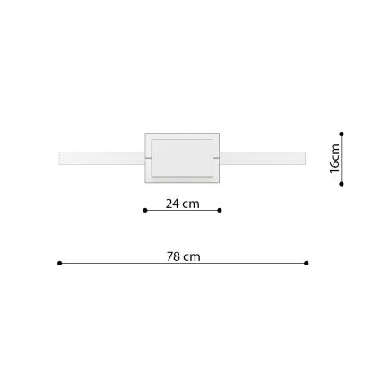 Thoro TH.249 - LED Hanglamp aan een koord RIO LED/50W/230V CRI 90 4000K diameter 78 cm glanzend chroom
