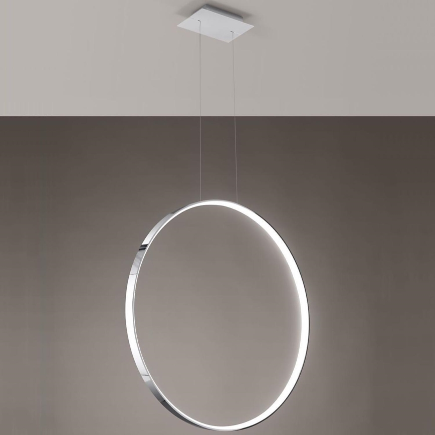 Thoro TH.249 - Suspension filaire RIO LED/50W/230V CRI 90 4000K d. 78 cm chrome brillant