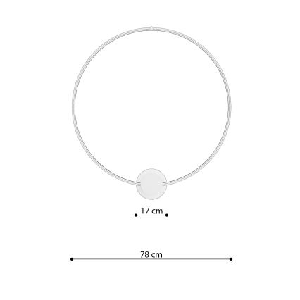 Thoro TH.252 - LED Plafondlamp RIO LED/50W/230V CRI 90 3000K diameter 78 cm goud