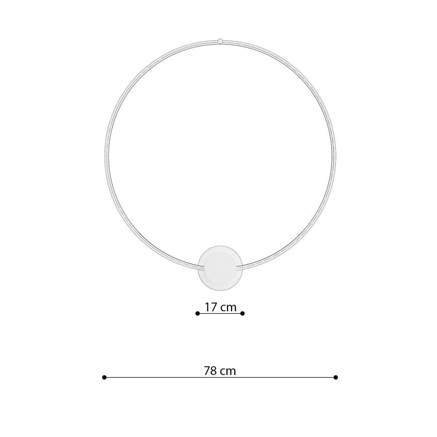 Thoro TH.252 - LED Plafondlamp RIO LED/50W/230V CRI 90 3000K diameter 78 cm goud