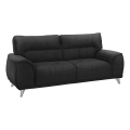 Three-seater sofa LIVORNO zwart