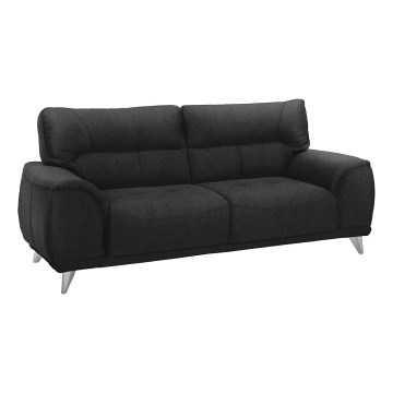 Three-seater sofa LIVORNO zwart