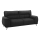 Three-seater sofa LIVORNO zwart