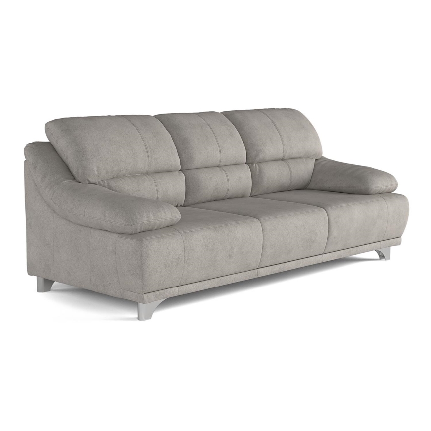 Three-seater sofa RIMINI lichtgrijs
