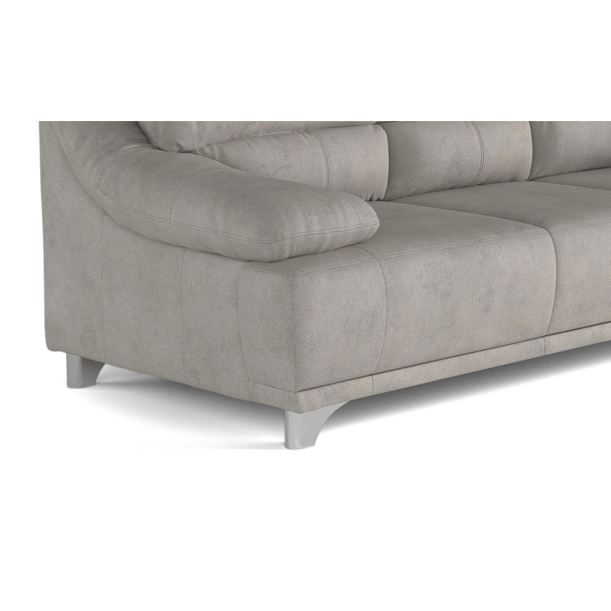 Three-seater sofa RIMINI lichtgrijs