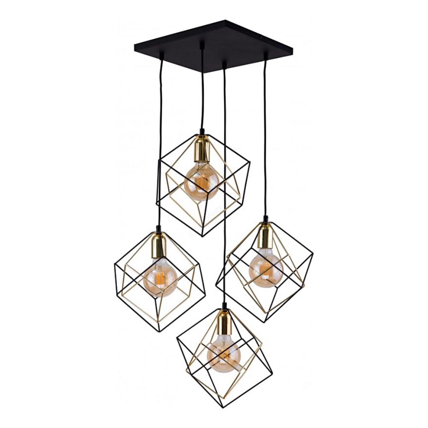 TK Lighting 2778 - Hanglamp aan koord ALAMBRE 4xE27/60W/230V