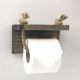 Toiletpapier houder 10x17 cm vurenhout