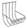 Toiletpapierhouder 12x12,5 cm glanzend chroom