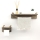 Toiletrol houder 10,5x17 cm + wandplank 10x50 cm vurenhout