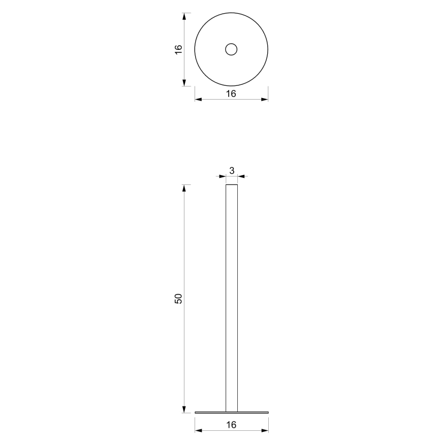 Toiletrolhouder 51 cm zwart