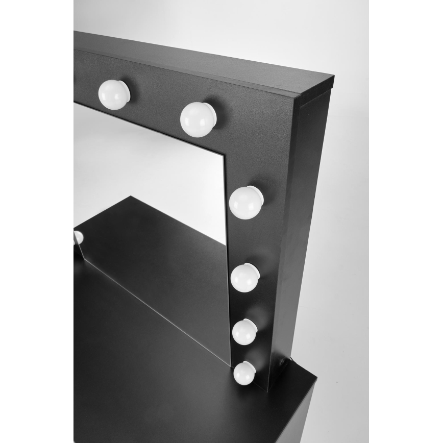 Toilettafel AMORIO 94x43 cm zwart