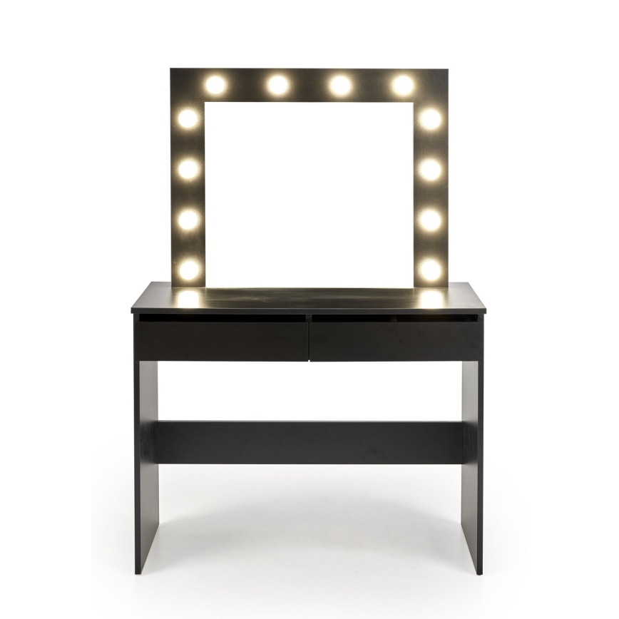 Toilettafel AMORIO 94x43 cm zwart