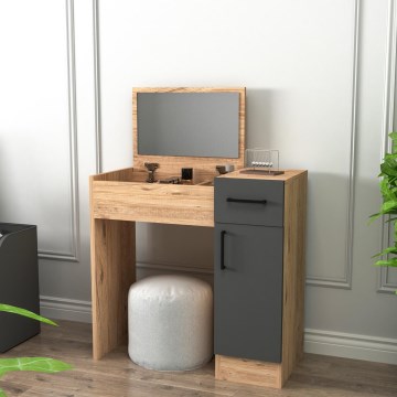 Toilettafel INCI 108,8x77 cm atlantic dennenhout/antraciet