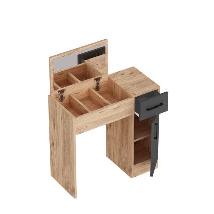 Toilettafel INCI 108,8x77 cm atlantic dennenhout/antraciet
