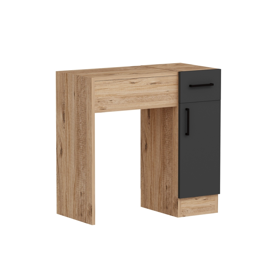 Toilettafel INCI 108,8x77 cm atlantic dennenhout/antraciet