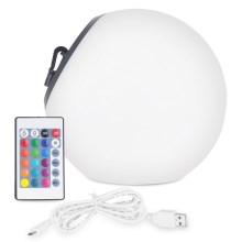 Top Lamp BALL RGB AB - LED RGB Dimbare lamp op zonne-energie BALL LED/1,2W/3,7V IP44