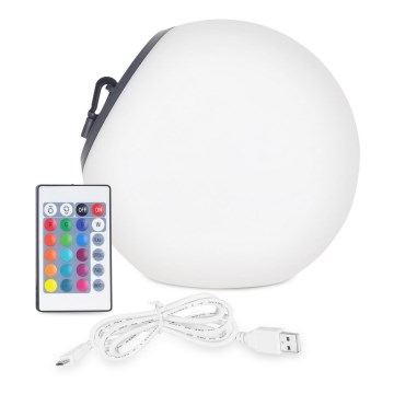 Top Lamp BALL RGB AB - LED RGB Dimbare lamp op zonne-energie BALL LED/1,2W/3,7V IP44