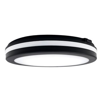 Top Lamp - LED Badkamerlamp COMET LED/24W/230V 3000/4000/6500K IP54 diameter 30 cm zwart