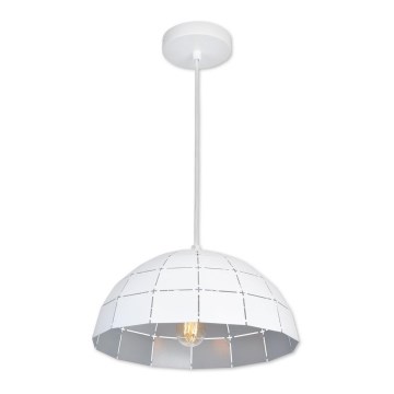 Top Light Apolo 40B - Hanglamp aan een koord APOLO 1xE27/40W/230V wit/zilver