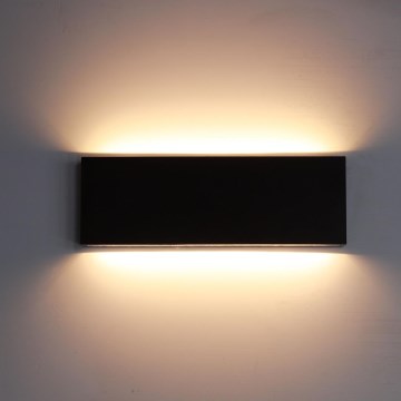 Top Light - Applique murale LED extérieure OBLIGO LED/12W/230V IP65 noir