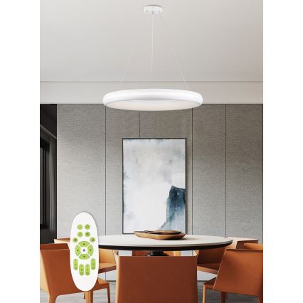 Top Light - Dimbare LED hanglamp aan een koord FUTURA LED/60W/230V wit + afstandsbediening