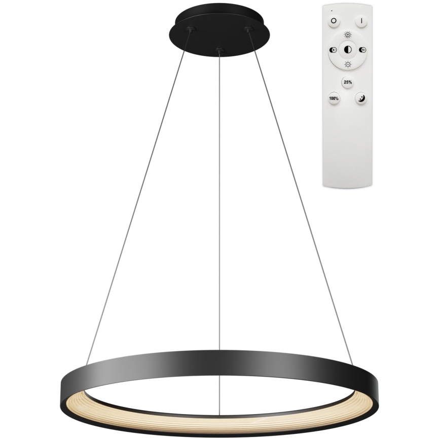 Top Light - Dimbare LED hanglamp aan een koord ORBIT LED/40W/230V 3000-6500K diameter 50 cm zwart + afstandsbediening