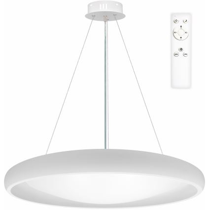 Top Light - Dimbare LED hanglamp aan een koord SALERNO LED/60W/230V 3000-6500K diameter 60 cm wit + afstandsbediening