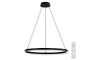 Top Light - Dimbare LED hanglamp aan een koord SATURN LED/30W/230V 3000-6500K zwart + afstandsbediening