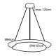 Top Light - Dimbare LED hanglamp aan een koord STONE LED/51W/230V 3000-6500K + afstandsbediening