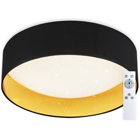 Top Light - Dimbare LED plafondlamp IVONA 40C AB LED/24W/230V + afstandsbediening zwart
