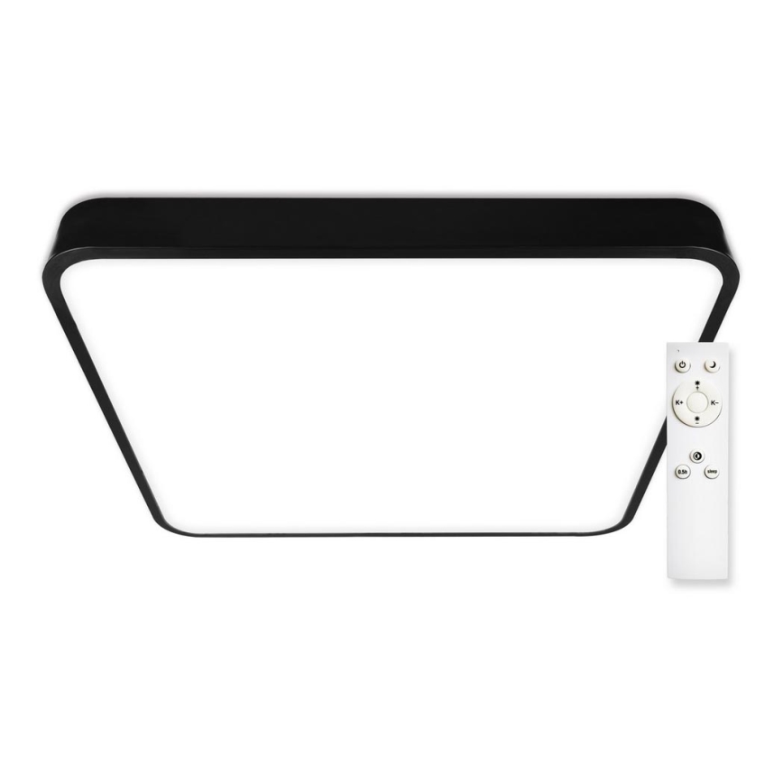 Top Light - Dimbare LED Plafondlamp METAL LED/60W/230V hoekig zwart + afstandsbediening