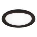 Top Light - Dimbare LED plafondlamp SALERNO LED/60W/230V 3000-6500K diameter 60 cm zwart + afstandsbediening
