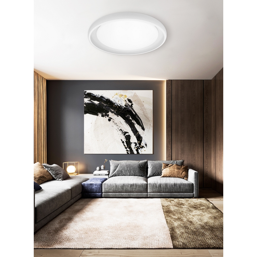 Top Light - Dimbare LED plafondlamp SALERNO LED/60W/230V 3000-6500K diameter 60 cm wit + afstandsbediening