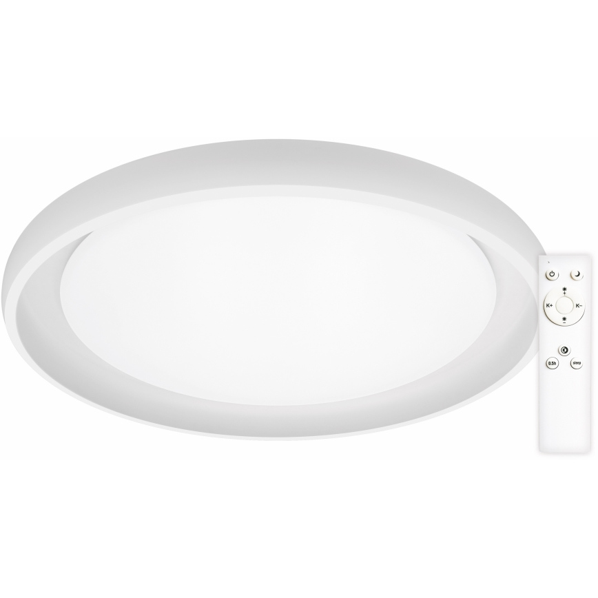 Top Light - Dimbare LED plafondlamp SALERNO LED/60W/230V 3000-6500K diameter 60 cm wit + afstandsbediening