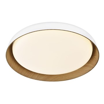 Top Light - Dimbare LED Plafondlamp SATELLITE LED/36W/230V 3000-6500K diameter 43 cm wit/bruin + afstandsbediening