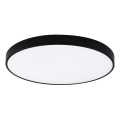 Top Light - Dimbare LED-plafondlamp voor de badkamer PETAL LED/60W/230V 3000-6500K IP44 Ø 59 cm zwart + afstandsbediening