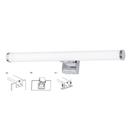 Top Light - Éclairage de miroir salle de bain OREGON LED/7W/230V 40 cm IP44