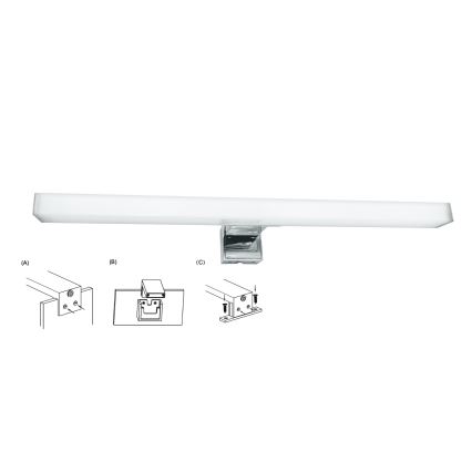 Top Light - Éclairage de miroir salle de bain OREGON LED/7W/230V 40 cm IP44