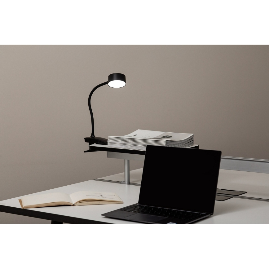 Top Light - LED Dimbare aanraaktablelamp met clip BELLA LED/4,8W/5V 3000-6500K zwart