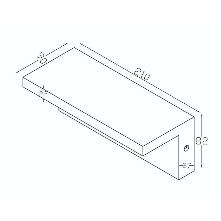 Top Light - Applique murale extérieure LED ELON LED/10W/230V 3000/4000/6000K IP54 noir