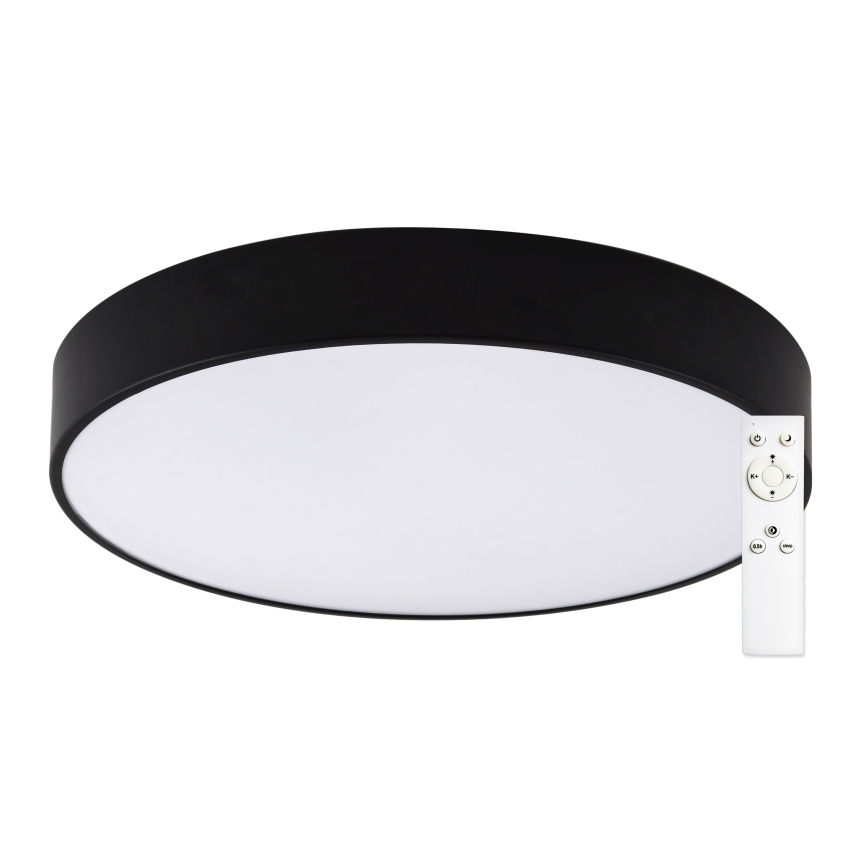 Top Light - LED Dimbare badkamer plafondverlichting PETAL LED/48W/230V IP44 3000-6500K diameter 48 cm zwart + afstandsbediening