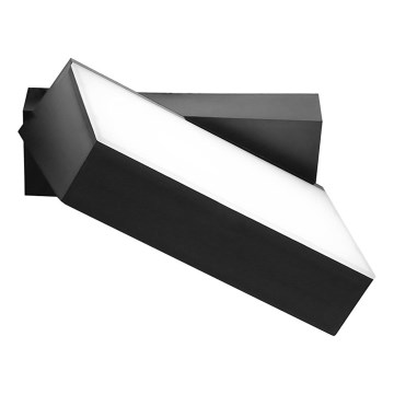 Top Light - LED buitenwandlamp FLIP LED/12W/230V 3000/4000/6000K IP54 zwart