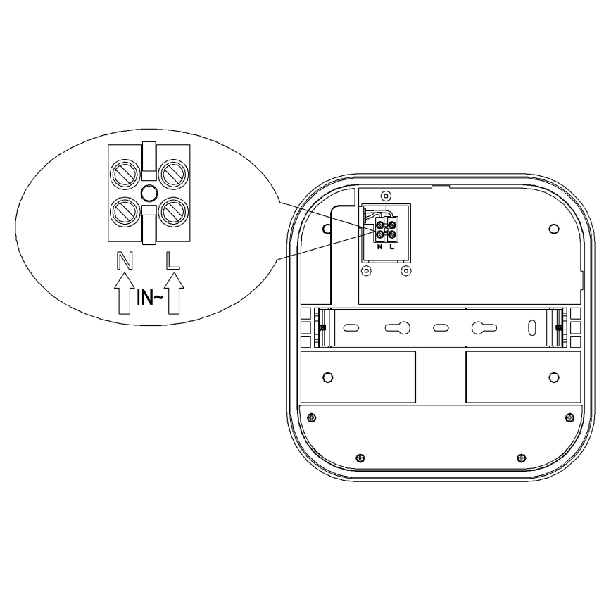 Top Light - LED buitenwandlamp met bewegings- en schemersensor BARI LED/20W/230V 4000K IP65